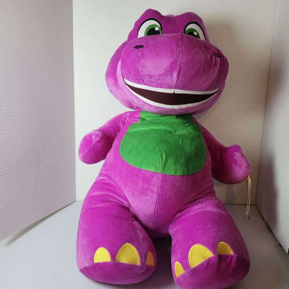 Barney The Dinosaur Barney’s World Big Plush 2 Foot Tall 24” Stuffed Toy New